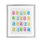Stupell Industries Pastel Candy Bears Collection Framed Print Under Glass, design by Lil' Rue